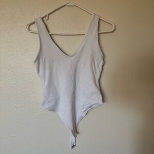 White Sleeveless Bodysuit
